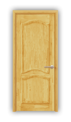 Дверь из массива сосны ECO 4231, покрытие - прозрачный лак, глухая