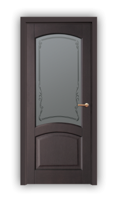 Дверь Neoclassic 827,цвет дуб черный, остекленная