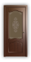 Дверь Classic 113, цвет макоре, остекленная - превью фото 1