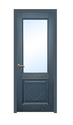 Дверь Velmi 01-104, цвет антрацит, остекленная