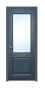 Дверь Velmi 01-104, цвет антрацит, остекленная - превью фото 1