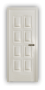 Дверь Velmi 10-701, цвет патина белая с золотом, глухая - превью фото 1