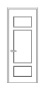 Дверь Velmi 03-709, цвет патина с серебром - превью фото 1