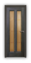 Дверь Velmi 05-5111, цвет дуб мореный, остекленная - превью фото 1