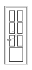 Дверь Velmi 09-709, цвет патина белая с серебром