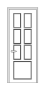 Дверь Velmi 09-801, цвет белый ясень, глухая - превью фото 1