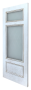 Дверь Velmi 03-709, цвет патина с серебром, остекленная - превью фото 2