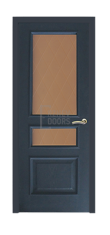 Дверь Velmi 02-104, цвет антрацит, остекленная