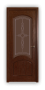 Дверь Classic 300, цвет сапели, остекленная - превью фото 1