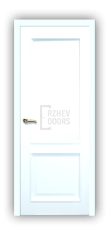 Дверь Velmi 01-603, цвет эмаль белая, остекленная