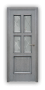 Дверь Velmi 07-109, цвет серая патина, остекленная - превью фото 1