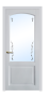 Дверь Neoclassic 853, цвет белая эмаль, остекленная - превью фото 1