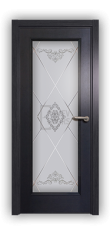 Дверь Velmi 04-104, цвет антрацит, остекленная