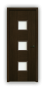 Дверь Standart 070, цвет дуб тон 46, остекленная - превью фото 1