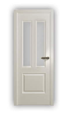 Дверь Velmi 08-102, цвет эмаль ваниль, остекленная