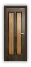 Дверь Velmi 05-144, цвет дуб тон 44, остекленная
