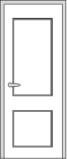 Дверь Neoclassic 830, цвет дуб серая патина, глухая - фото 1