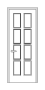 Дверь Velmi 10-104, цвет антрацит, глухая - превью фото 1