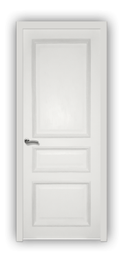 Дверь Velmi 02-603, цвет белая эмаль, глухая - фото 1