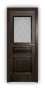 Дверь Velmi 02-123, цвет дуб черный, остекленная - превью фото 1