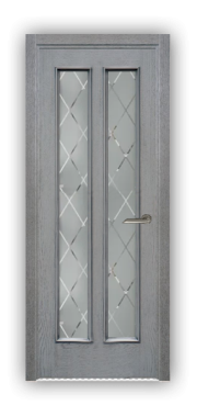Дверь Velmi 05-109, цвет серая патина, остекленная - фото 1