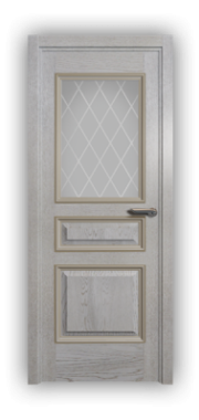 Дверь Velmi 02-701, цвет золотая патина, остекленная - фото 1