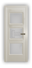 Дверь Velmi 06-102, цвет эмаль ваниль, остекленная