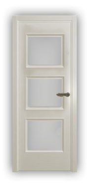 Дверь Velmi 06-102, цвет эмаль ваниль, остекленная - фото 1
