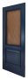 Дверь Velmi 01-104, цвет антрацит, остекленная - превью фото 3
