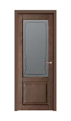 Дверь Neoclassic 834, цвет дуб коньячный, остекленная