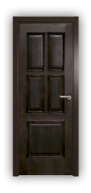 Дверь Velmi 07-123, цвет дуб черный, глухая - фото 1