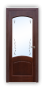 Дверь Neoclassic 821, цвет сапели, остекленная - превью фото 1