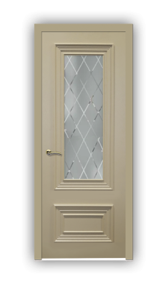 Дверь Lusso 01-105, цвет БЕЖ, остекленная
