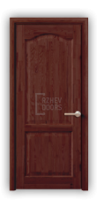 Дверь из массива сосны ECO 4224, покрытие - темно-коричневый лак, глухая