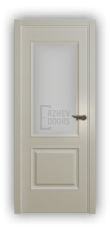 Дверь Velmi 01-102, цвет эмаль ваниль, остекленная