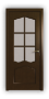 Дверь Classic 111, с решеткой, цвет дуб тон 46 - превью фото 1
