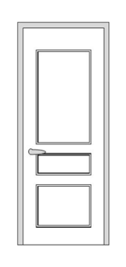 Дверь Velmi 02-709, цвет патина с серебром, глухая - фото 1