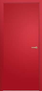 Дверь Rainbow, цвет красный RAL, глухая - фото 1