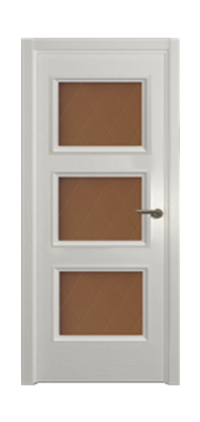   Дверь Velmi 06-603, цвет белая эмаль, остекленная - фото 1