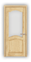 Дверь из массива сосны ECO 4230, без покрытия, остекленная - превью фото 1