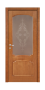 Дверь Helly, цвет дуб тонированный, остекленная - превью фото 1
